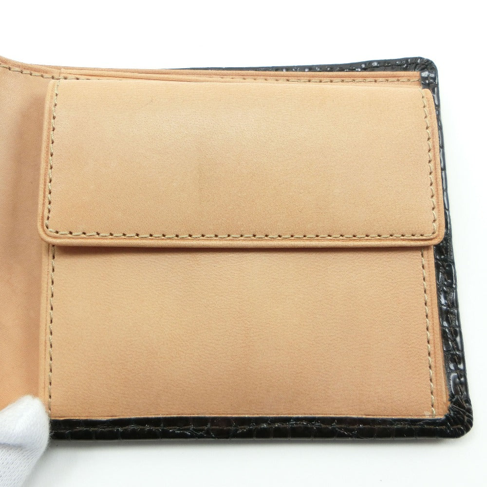 Leather Bifold Wallet Brown Men