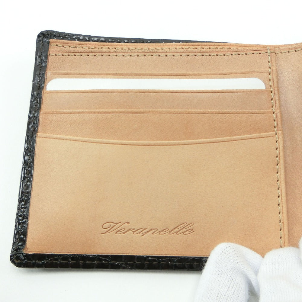 Leather Bifold Wallet Brown Men