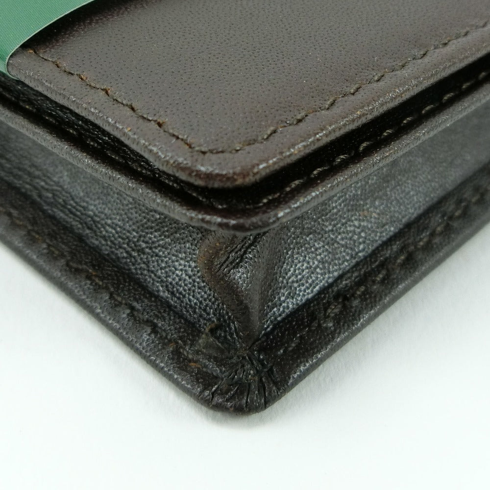 Kangol Leather Card Holder Brown