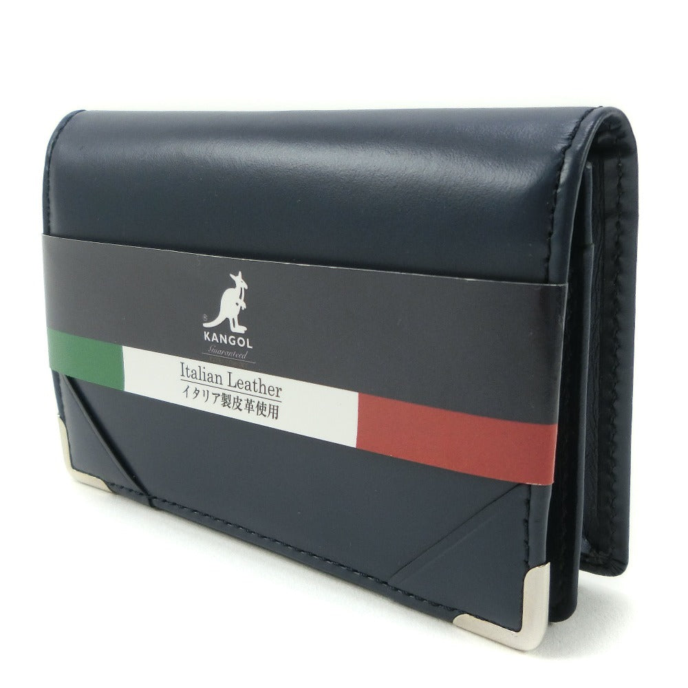 Kangol Leather Card Holder Navy