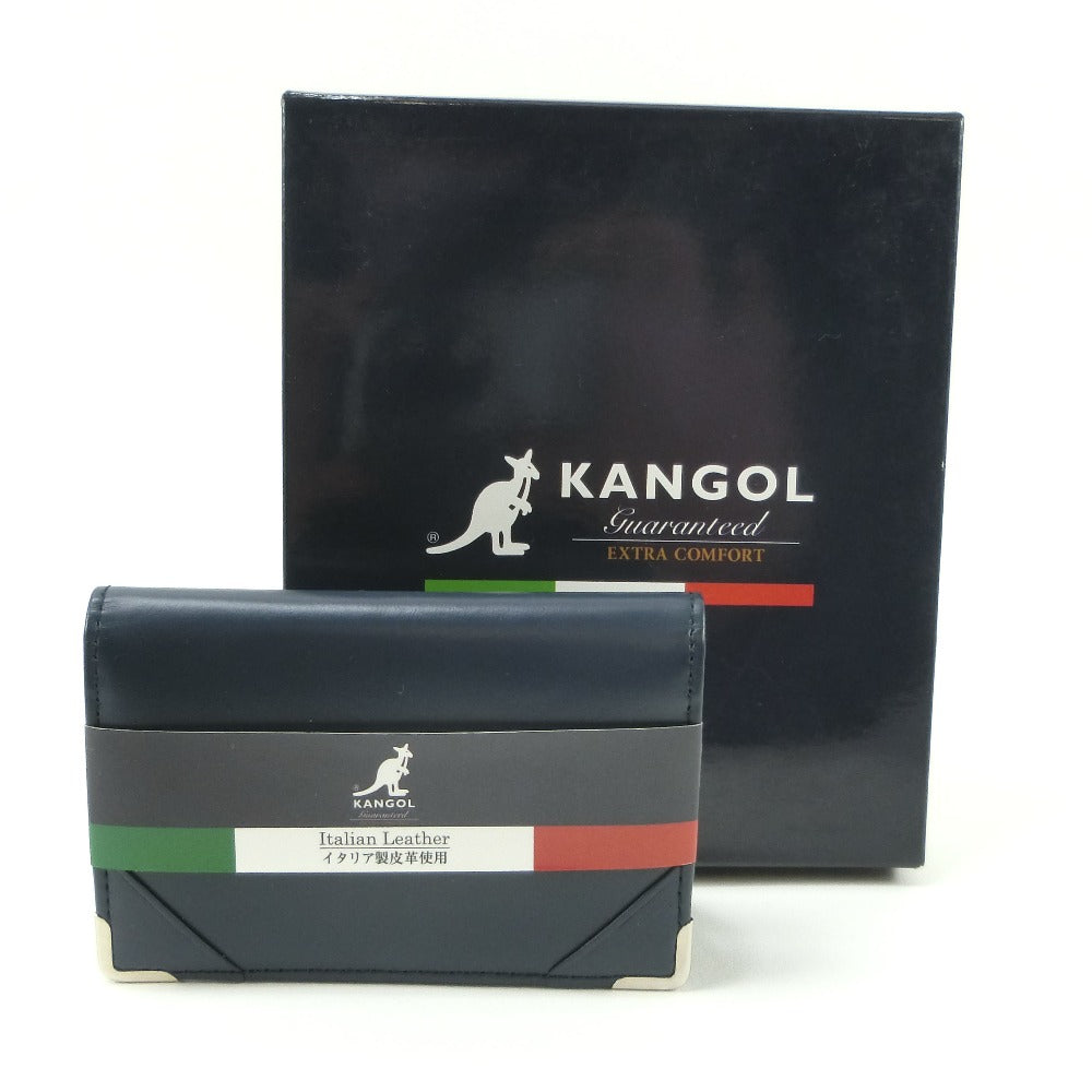 Kangol Leather Card Holder Navy