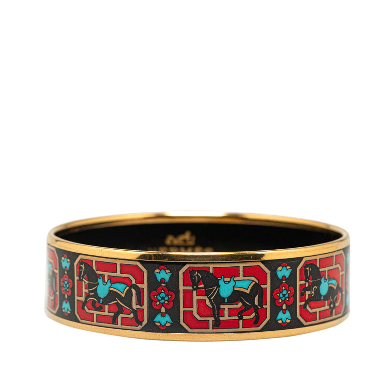 Hermes Enamel Horse Bangle GM  Enamel Bangle in Excellent condition