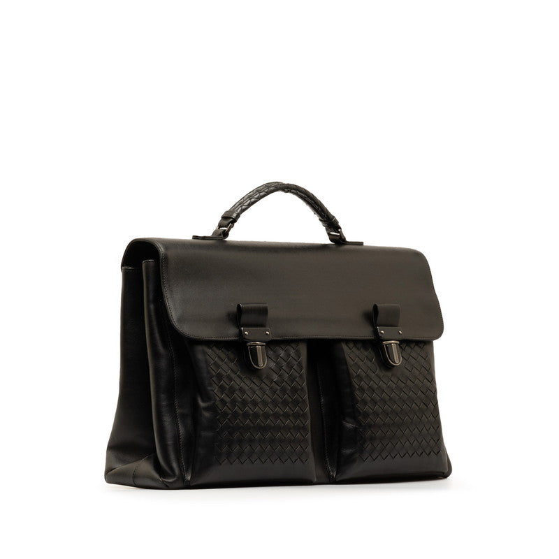 Bottega Veneta Intrecciato Leather Briefcase Business Bag Leather in Good condition
