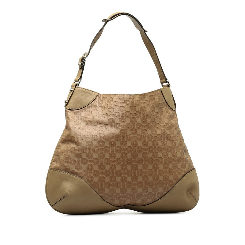 Gucci Leather GG Horsebit Hobo Bag  Leather Shoulder Bag 272389 in Good condition