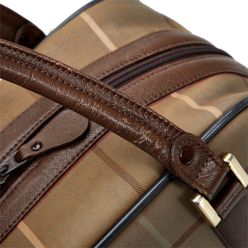 Plaid Canvas Boston Bag – LuxUness