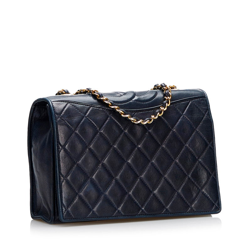 Quilted Leather Chain Flap Bag