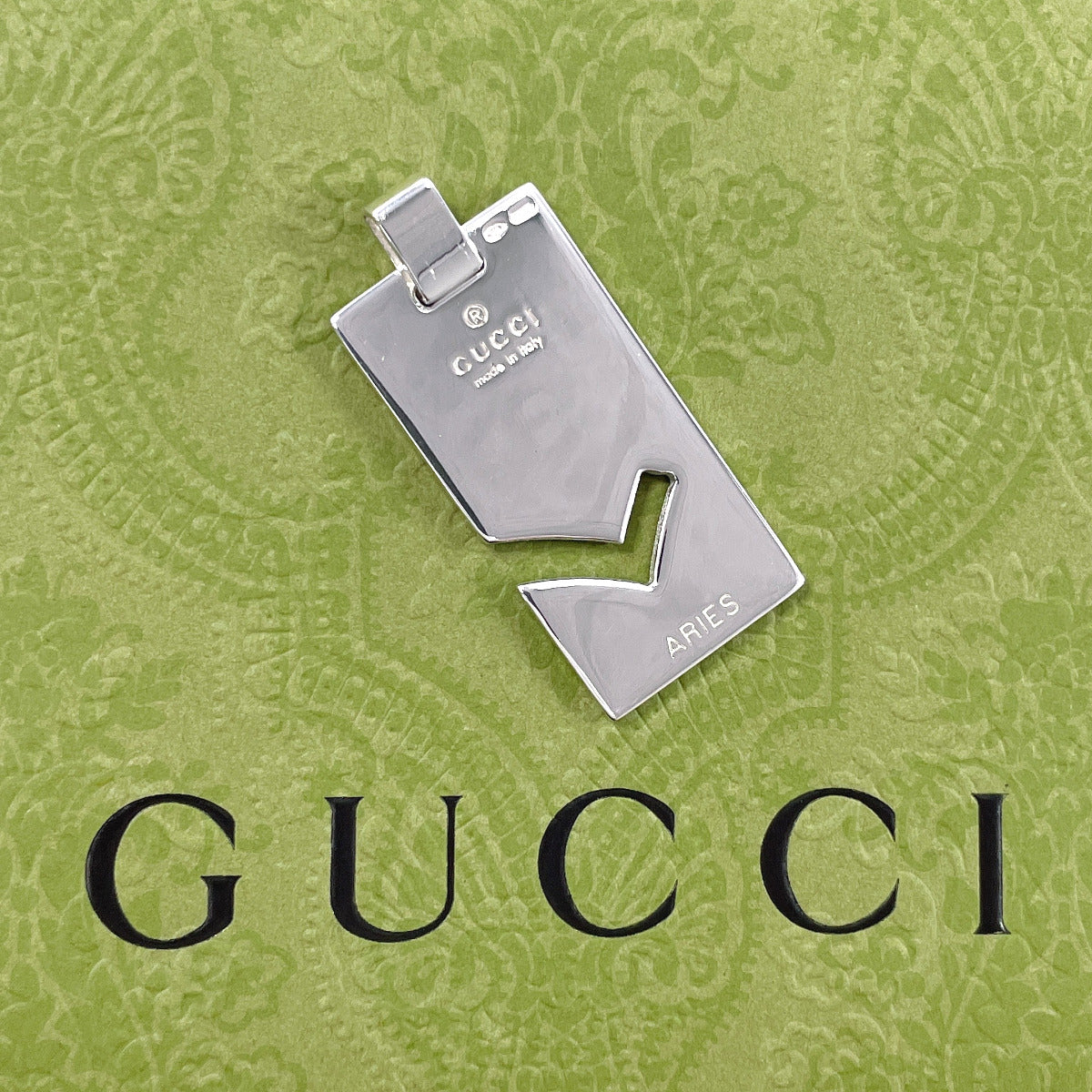 Gucci Aries Zodiac Silver Pendant