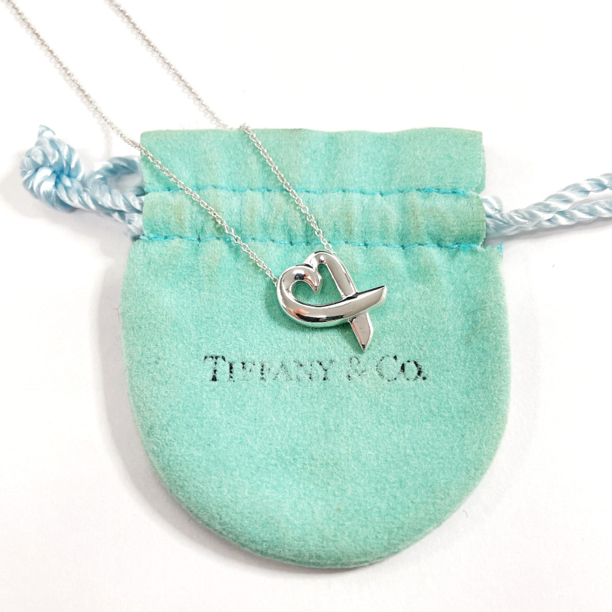 Tiffany & Co Loving Heart Necklace Silver 925