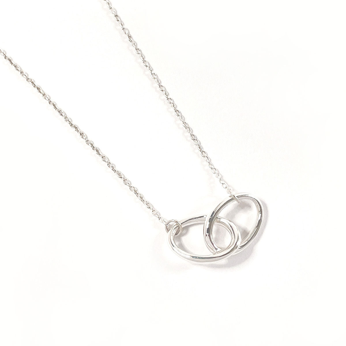 Tiffany & Co Silver Double Loop Elsa Peretti Necklace