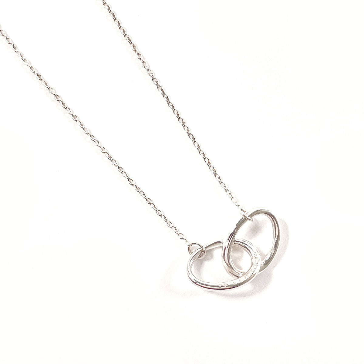 Tiffany & Co Silver Double Loop Elsa Peretti Necklace