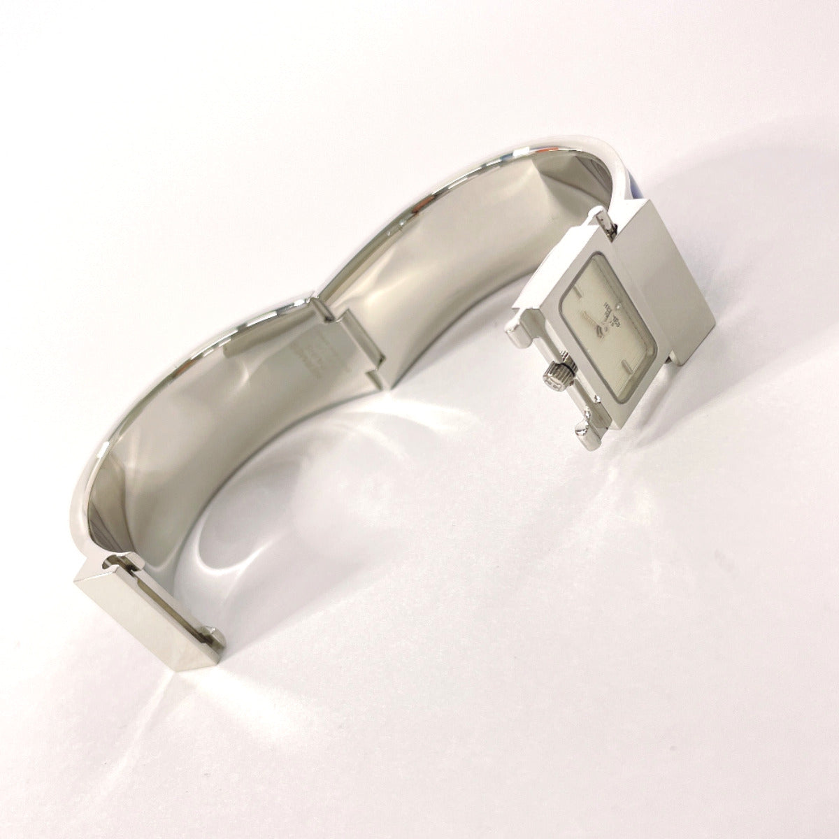 Hermes Stainless Steel Ceramic Bangle Watch LO1.210