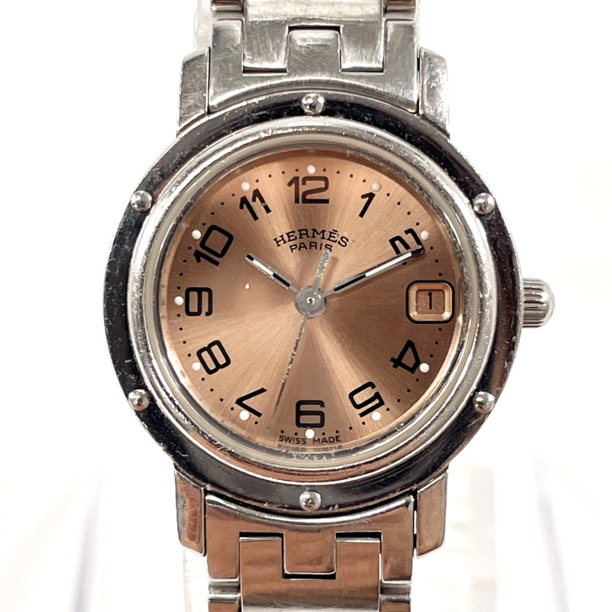 Hermes Clipper CL4.210 Quartz Watch Stainless Steel