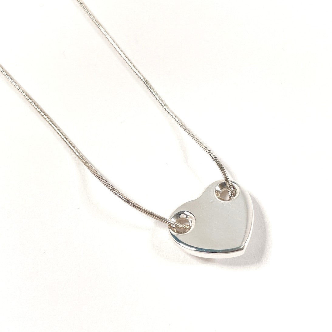 Tiffany & Co Silver 925 Heart Plate Necklace