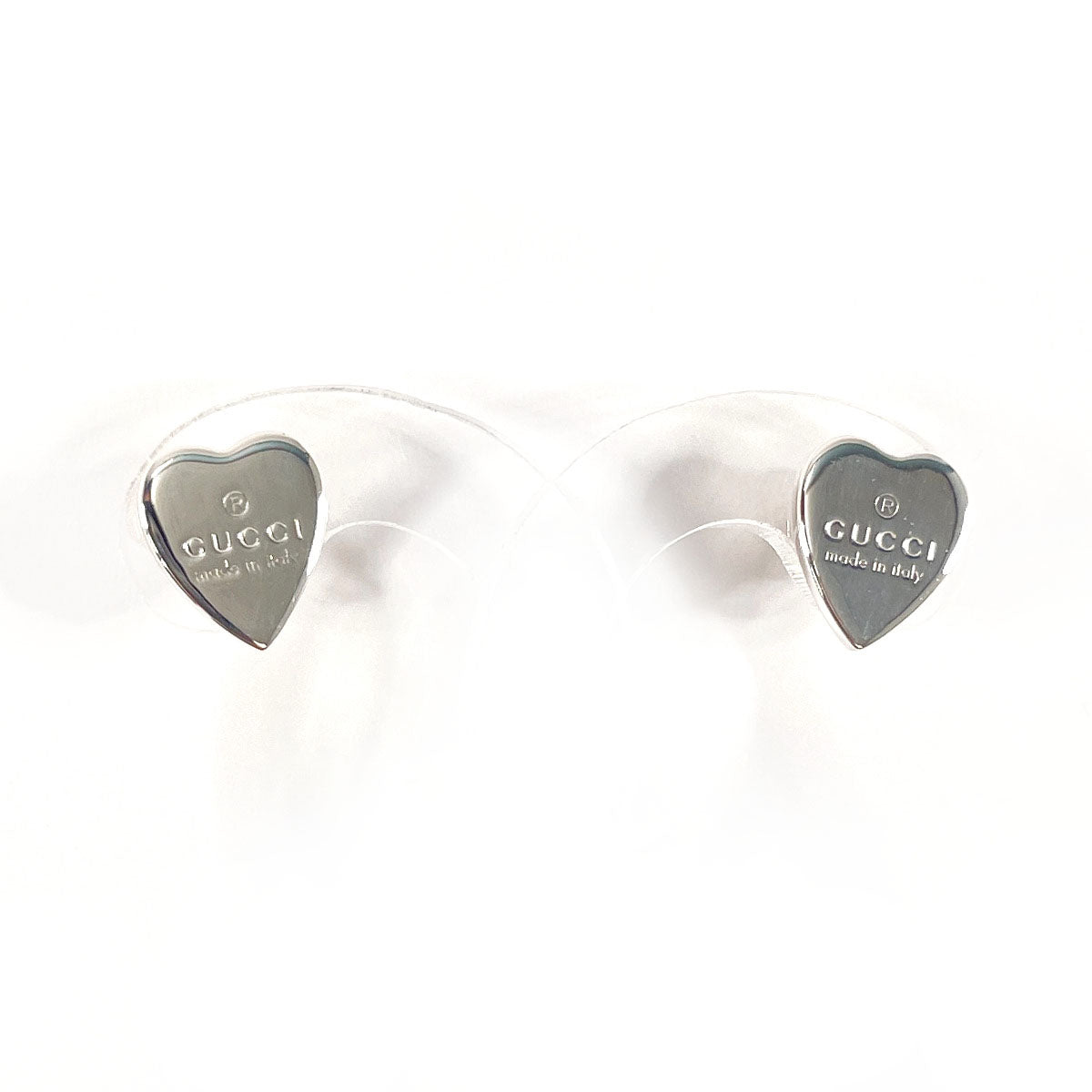 Gucci Silver 925 Heart Earrings