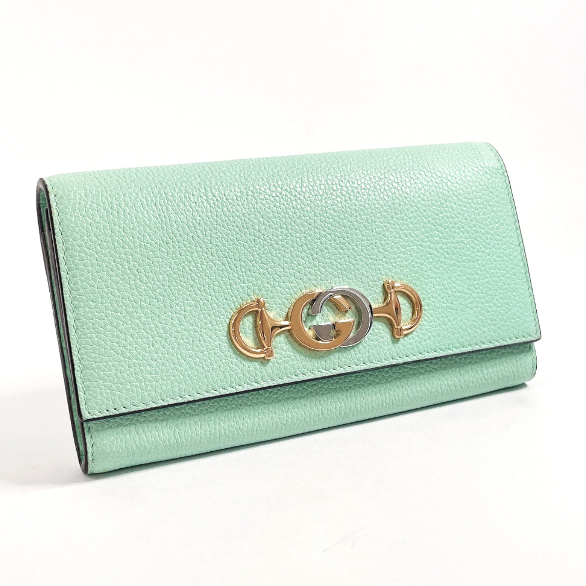 Gucci Zumi Leather Long Wallet 573612