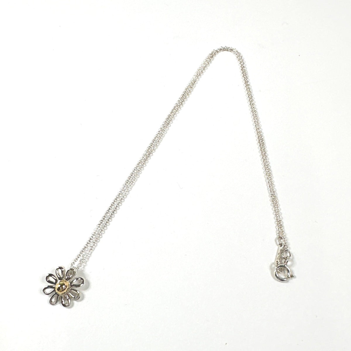 Tiffany & Co Daisy Flower Necklace Silver 925/K18 Gold