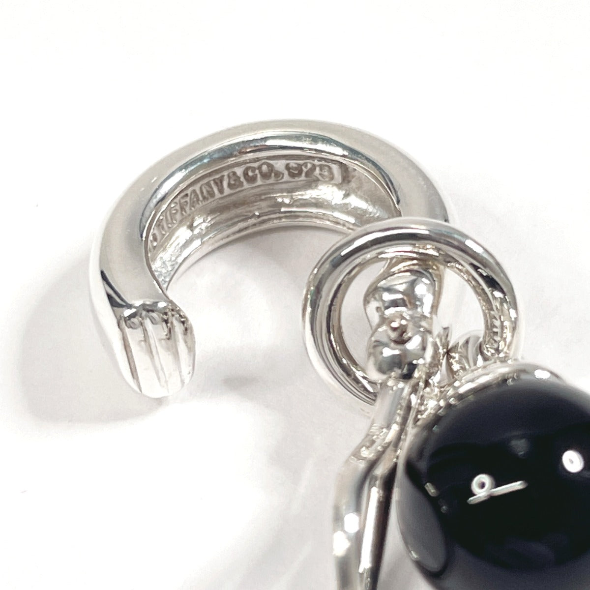 Tiffany & Co Silver 925 Onyx Earrings