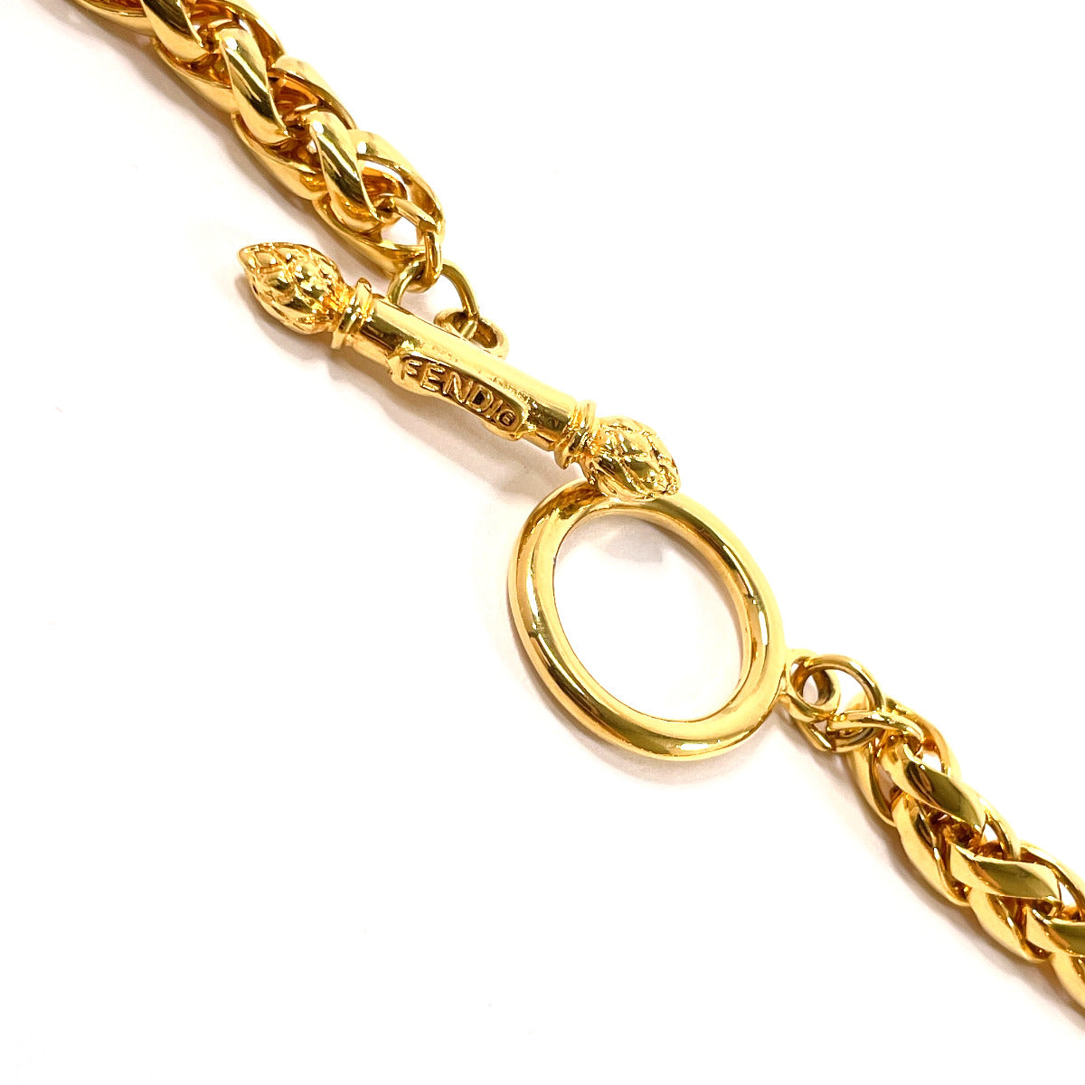 Fendi Gold Bag Charm Necklace