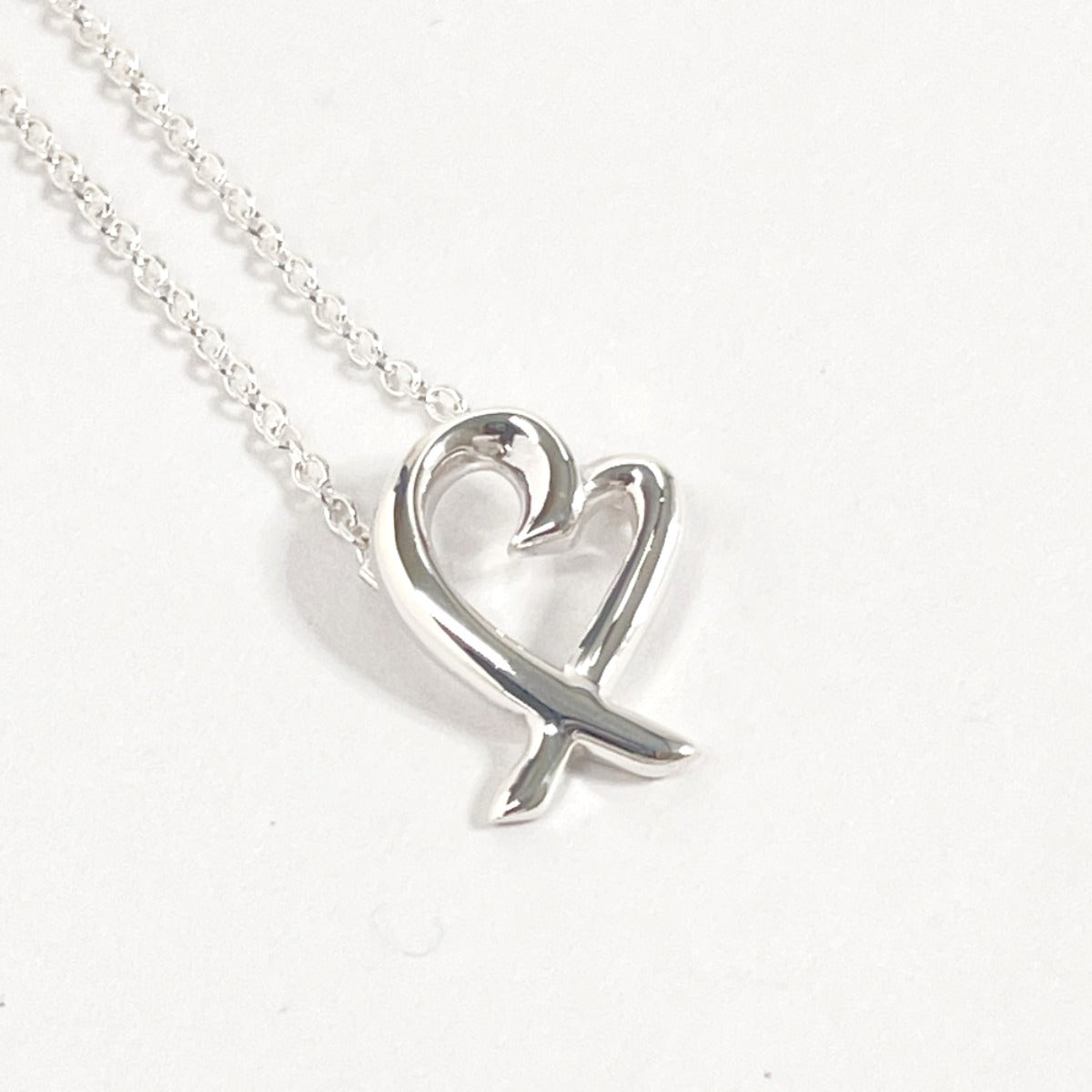 Tiffany & Co Loving Heart Necklace Silver 925