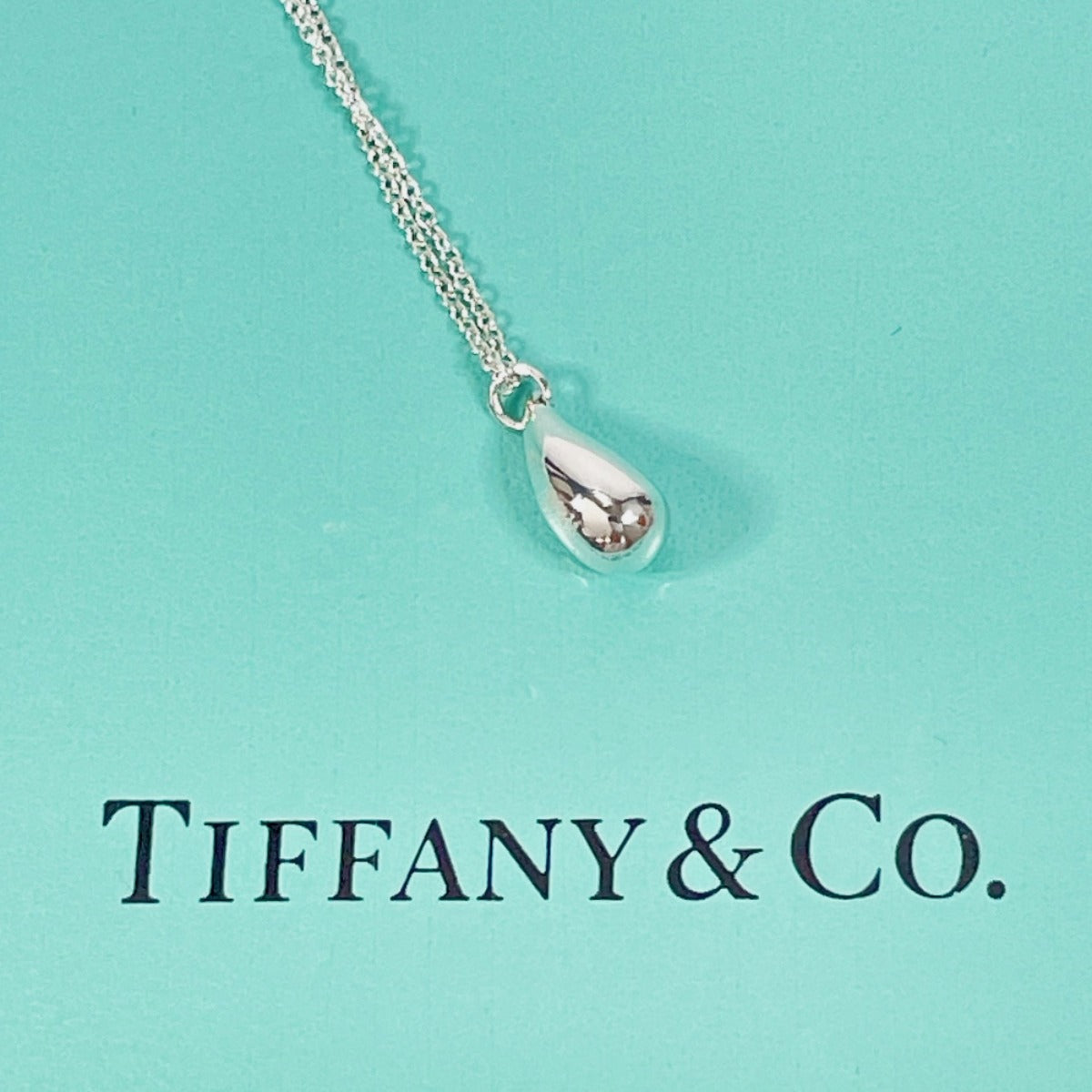 Tiffany & Co Teardrop Elsa Peretti Silver Necklace