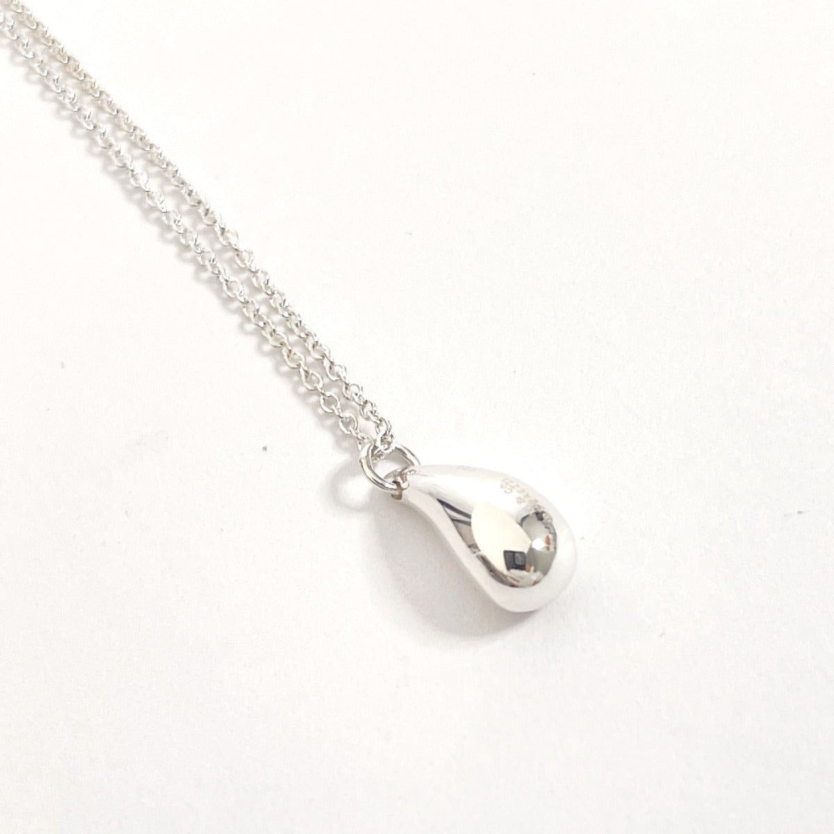 Tiffany & Co Teardrop Elsa Peretti Silver Necklace