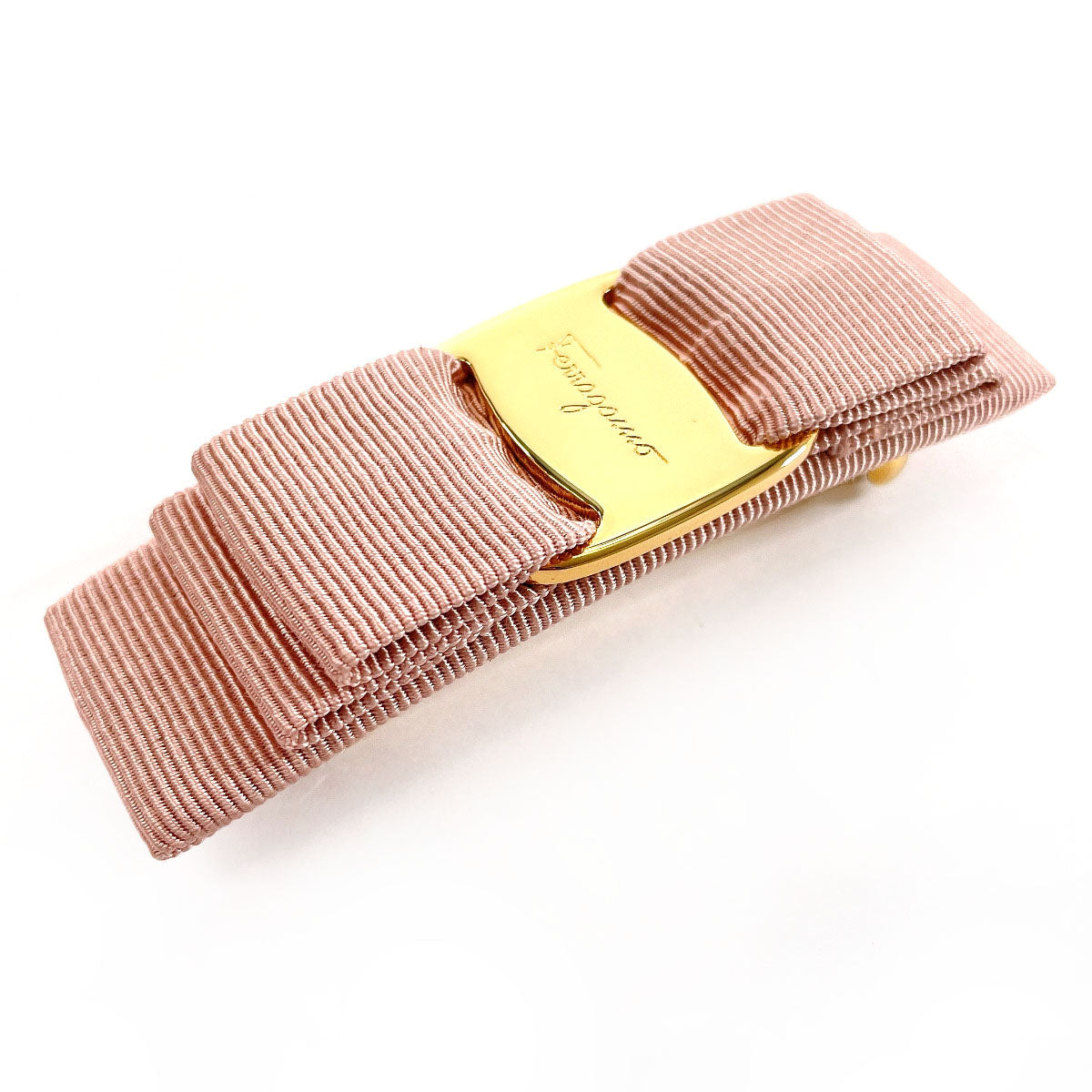 Salvatore Ferragamo Vara Ribbon Barrette Cotton/Rayon/Metal