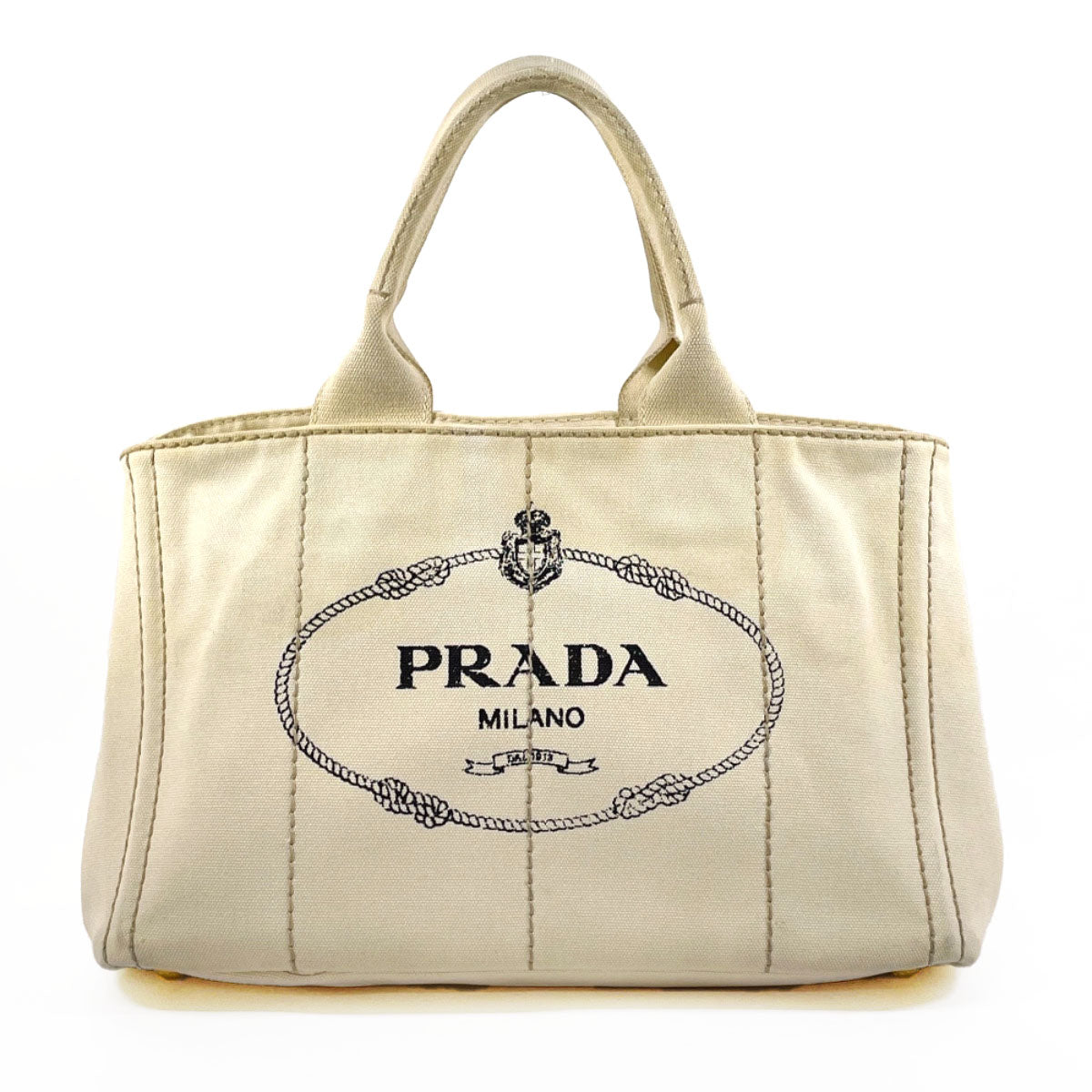 Prada Canapa M Canvas Tote Bag