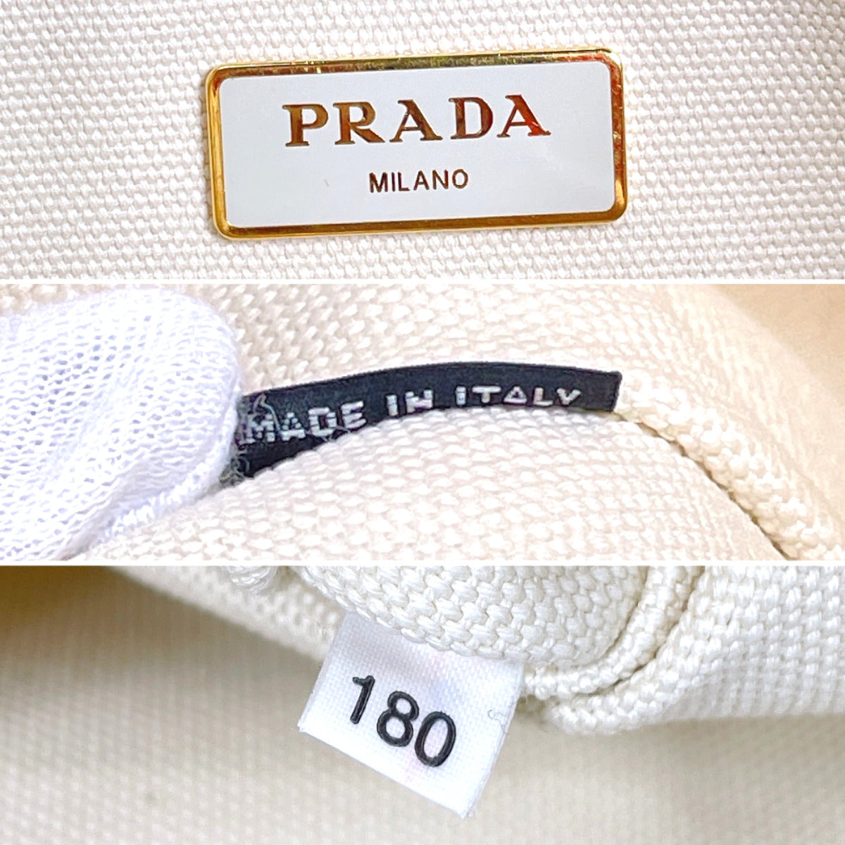 Prada Canapa M Canvas Tote Bag