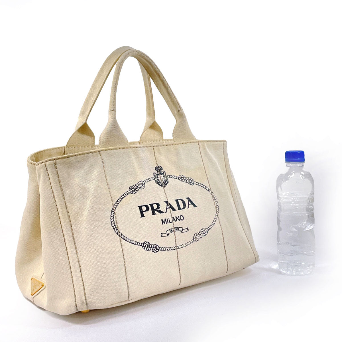 Prada Canapa M Canvas Tote Bag