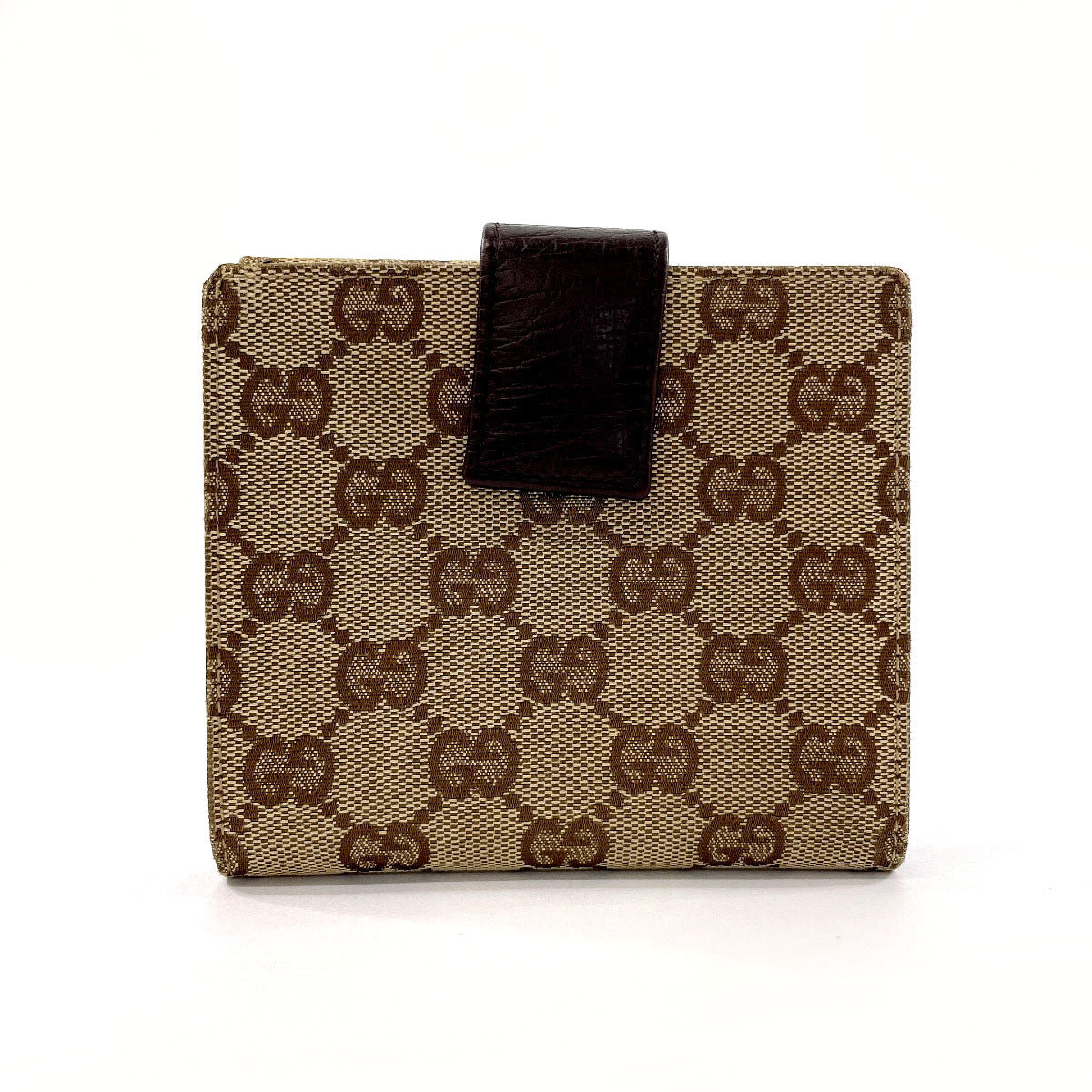 Gucci Horsebit GG Canvas Bifold Wallet Brown