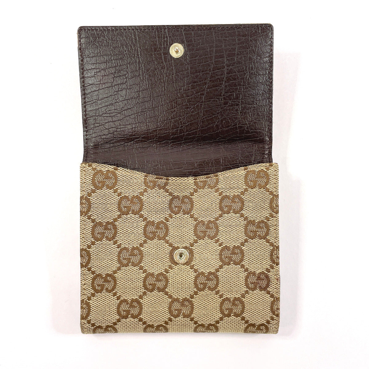 Gucci Horsebit GG Canvas Bifold Wallet Brown