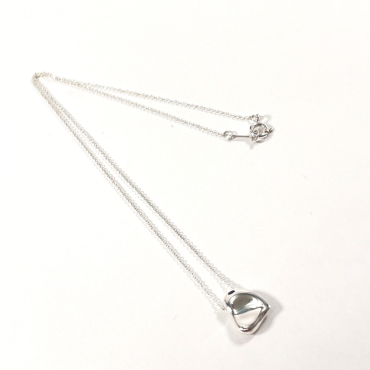 Tiffany & Co Full Heart Elsa Peretti Necklace Silver 925