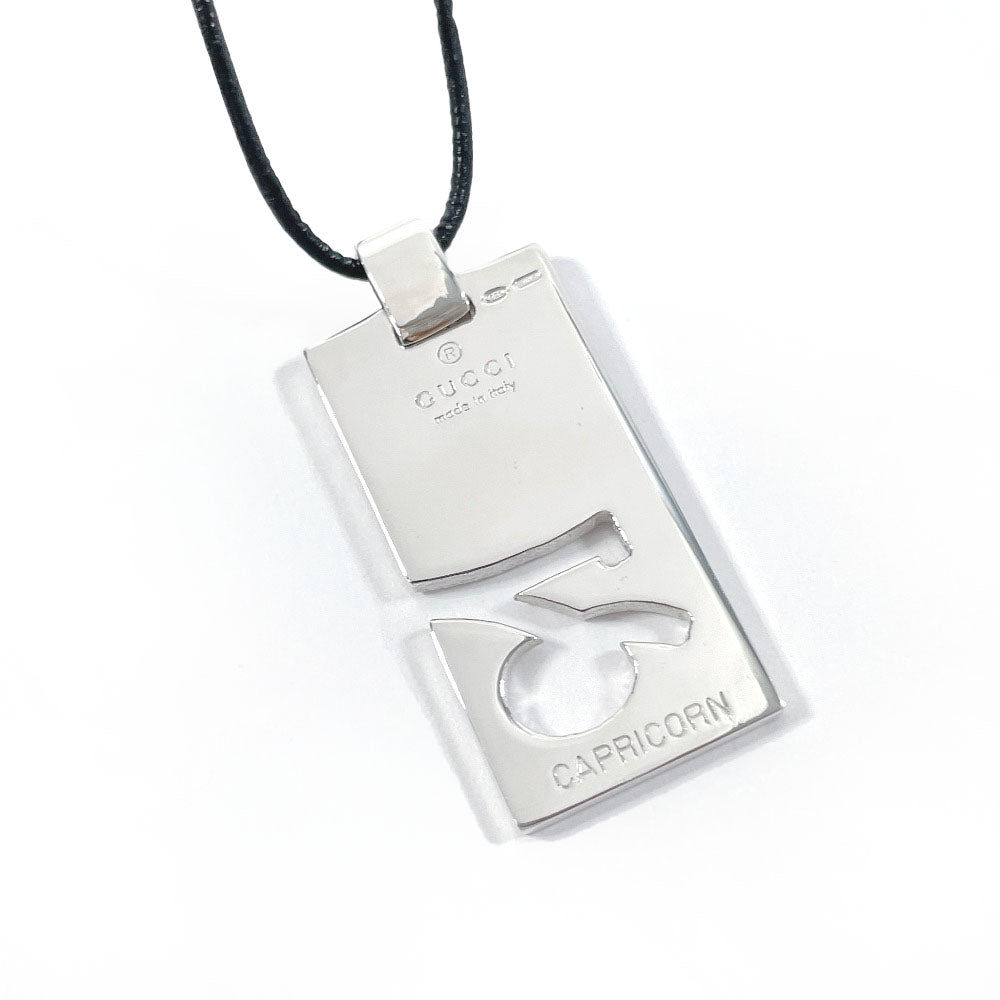 Gucci Silver Capricorn Zodiac Necklace