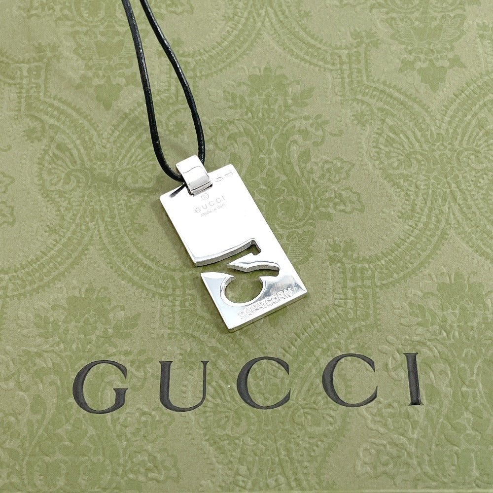 Gucci Silver Capricorn Zodiac Necklace