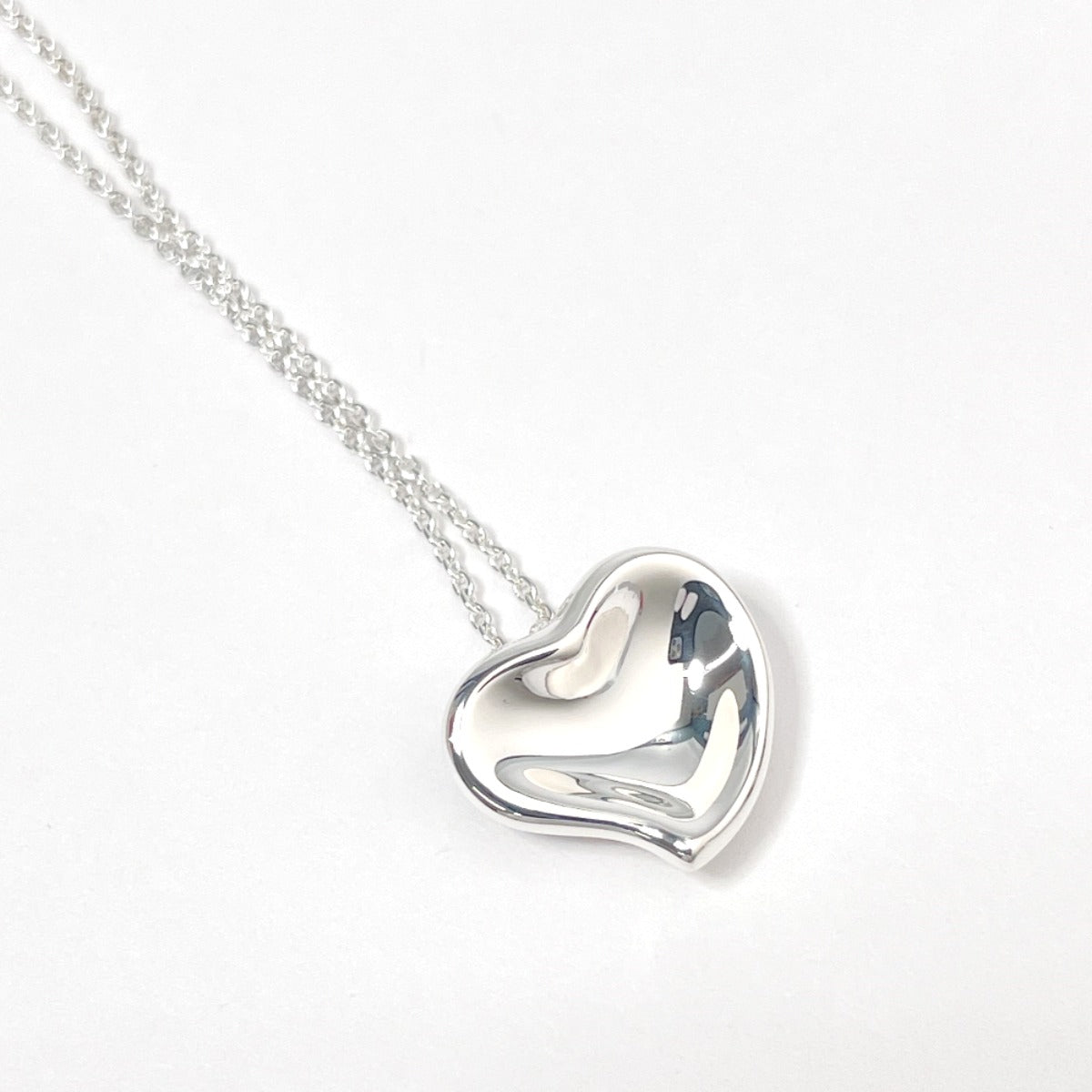 Tiffany & Co Full Heart Elsa Peretti Silver Necklace