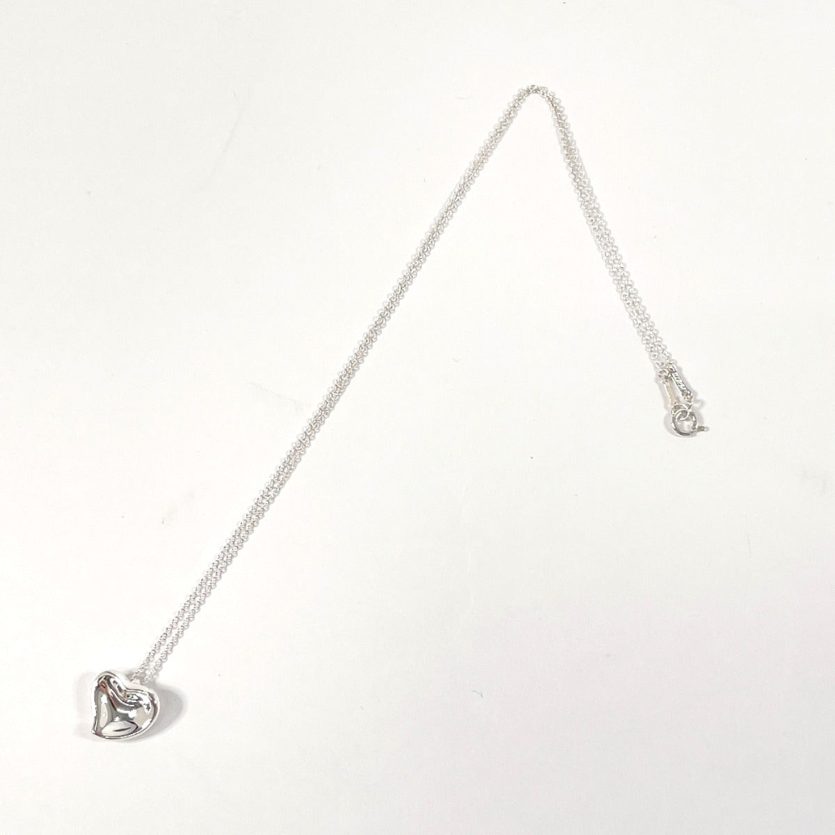 Tiffany & Co Full Heart Elsa Peretti Silver Necklace