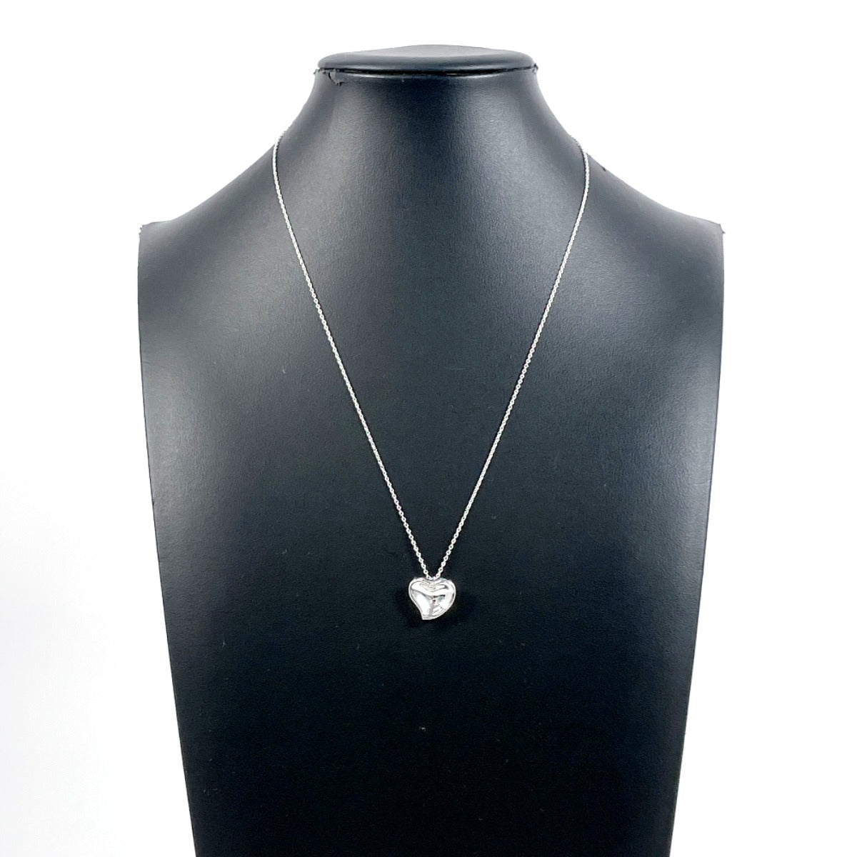 Tiffany & Co Full Heart Elsa Peretti Silver Necklace