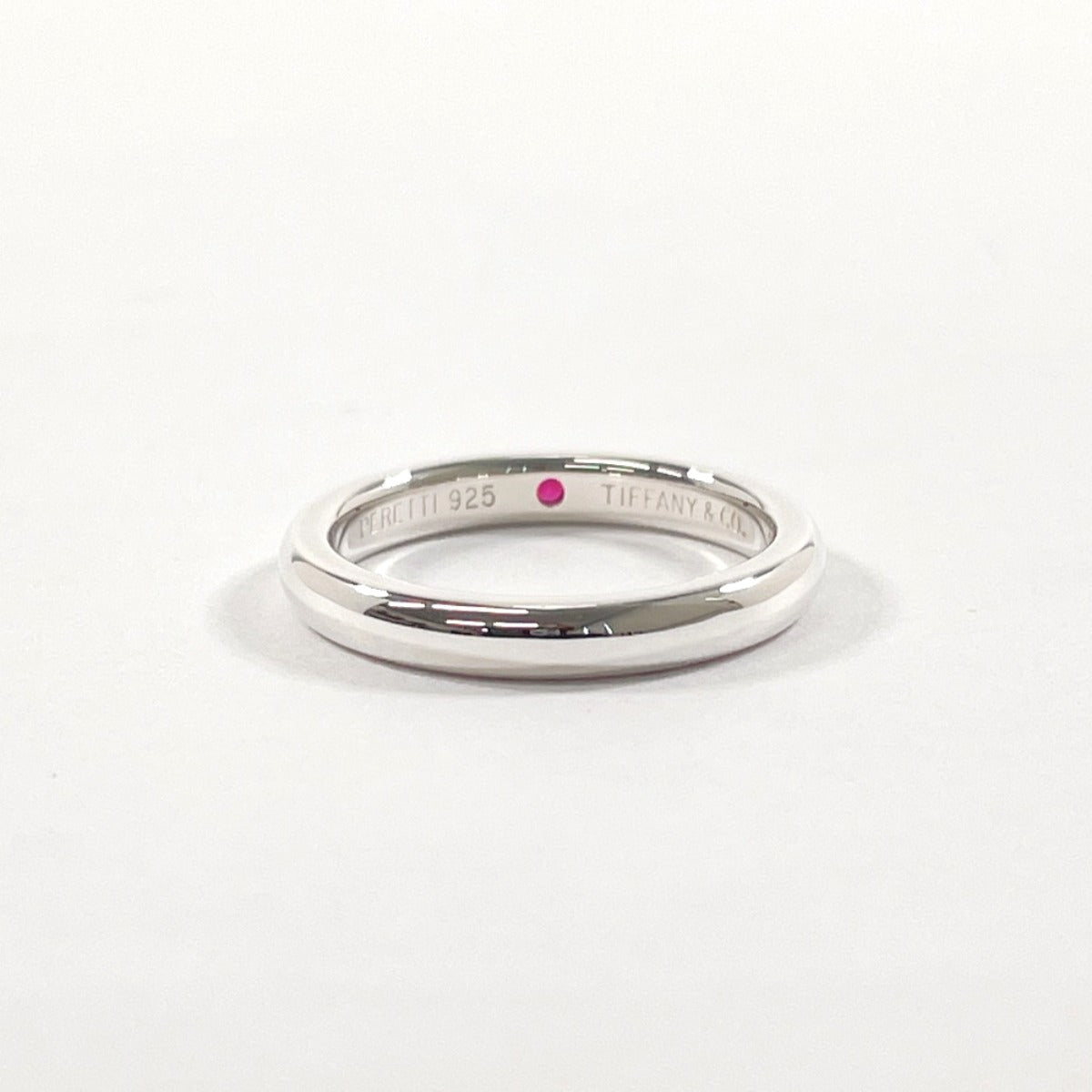 Tiffany & Co Silver 925 Ruby Stacking Band Ring