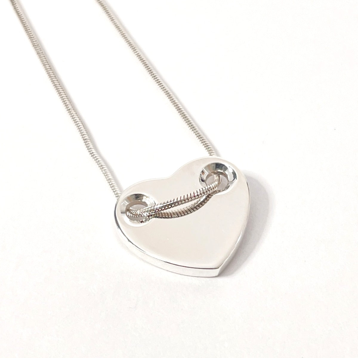 Tiffany & Co Silver 925 Heart Snake Chain Necklace