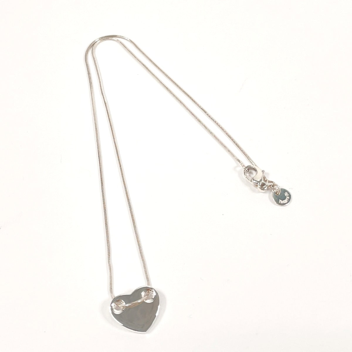 Tiffany & Co Silver 925 Heart Snake Chain Necklace