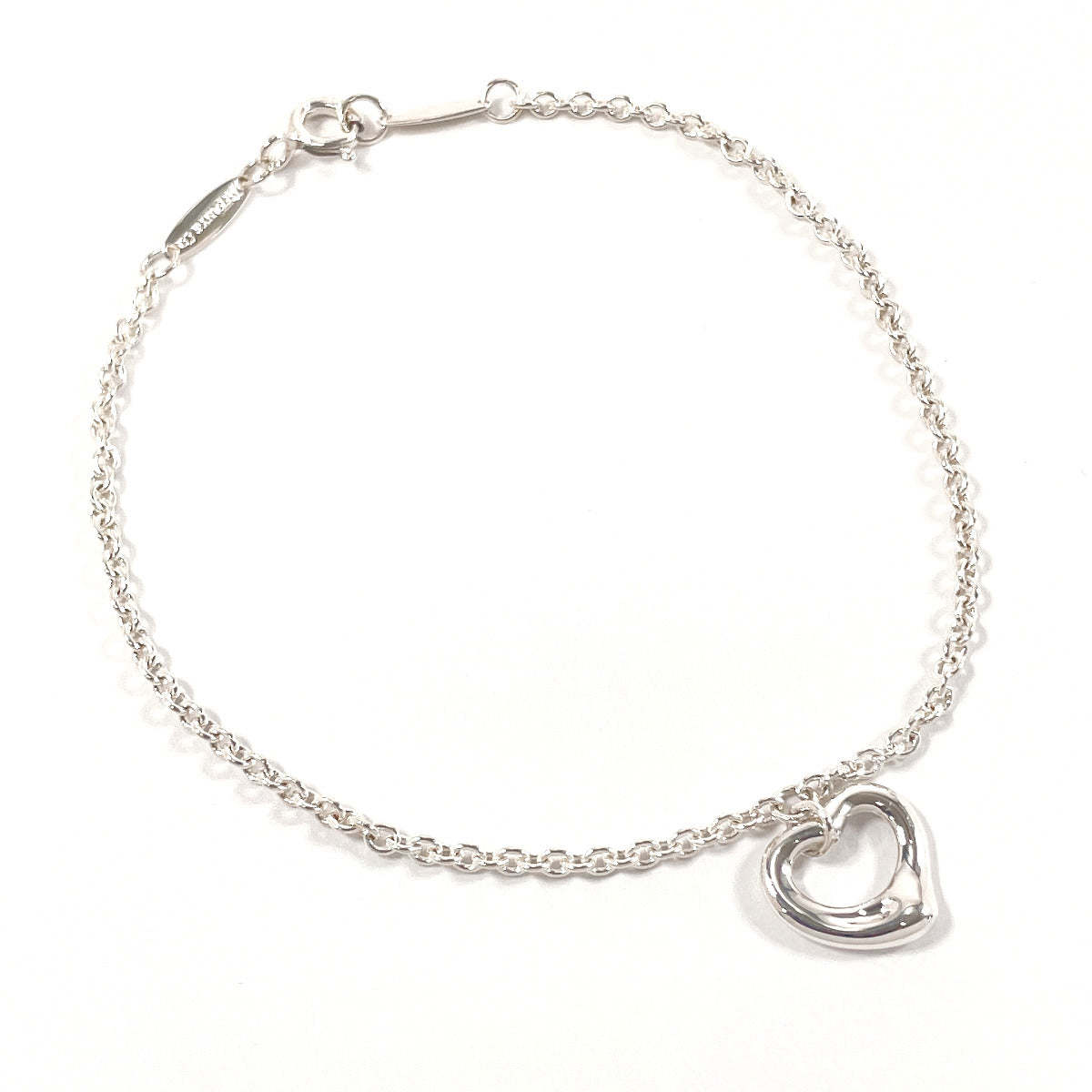 Tiffany & Co Open Heart Elsa Peretti Silver Bracelet