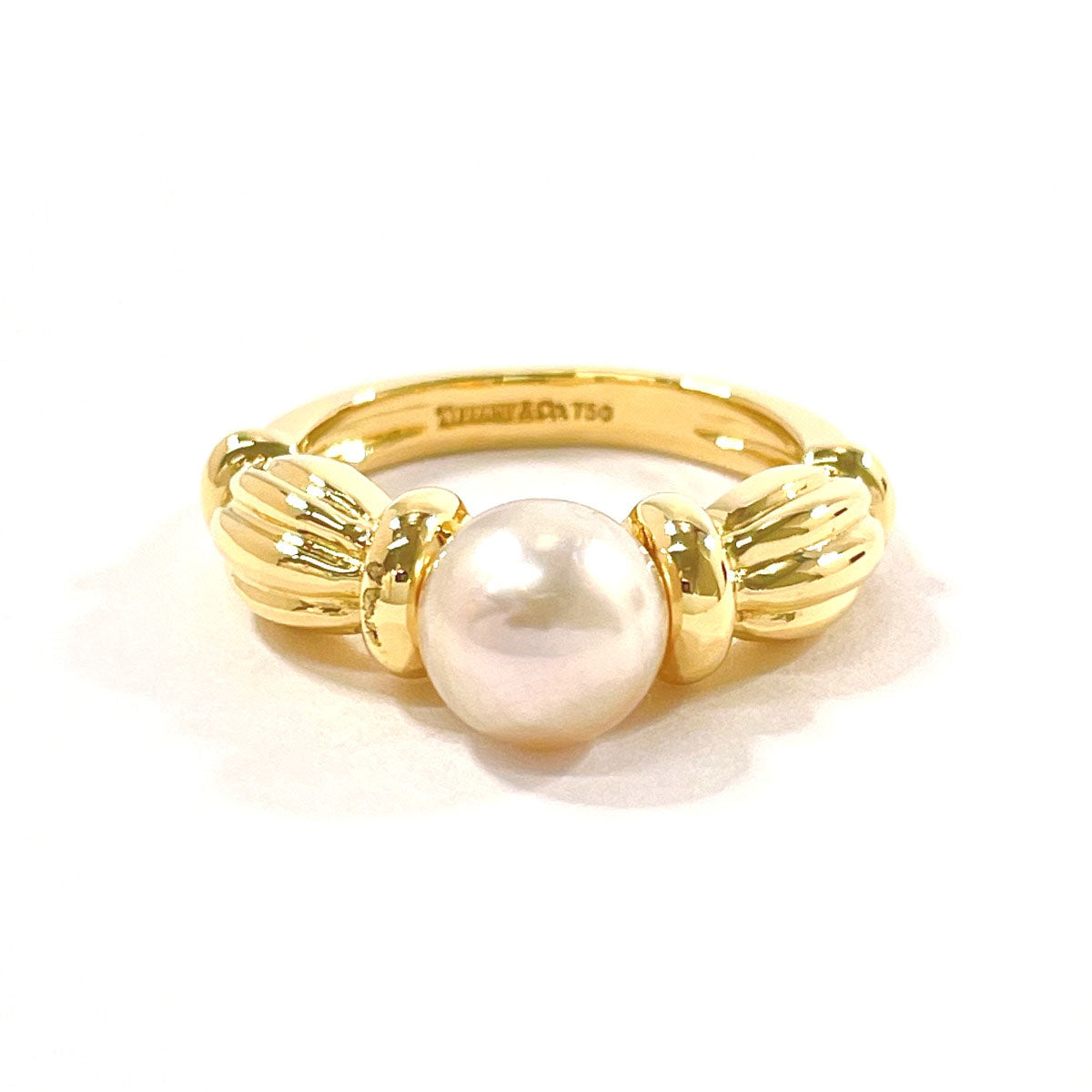 Tiffany & Co K18 Gold Pearl Ring