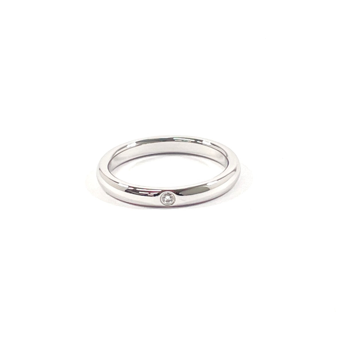 Tiffany & Co Platinum Diamond Stacking Band Ring