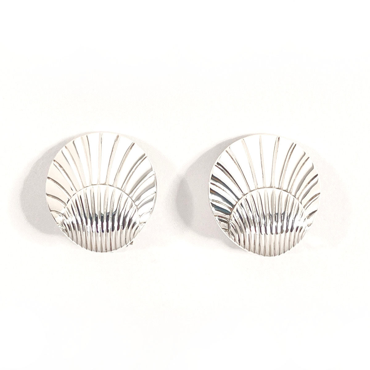 Georg Jensen Silver 925 Shell Motif Earrings