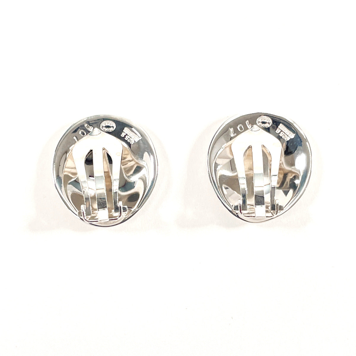 Georg Jensen Silver 925 Shell Motif Earrings