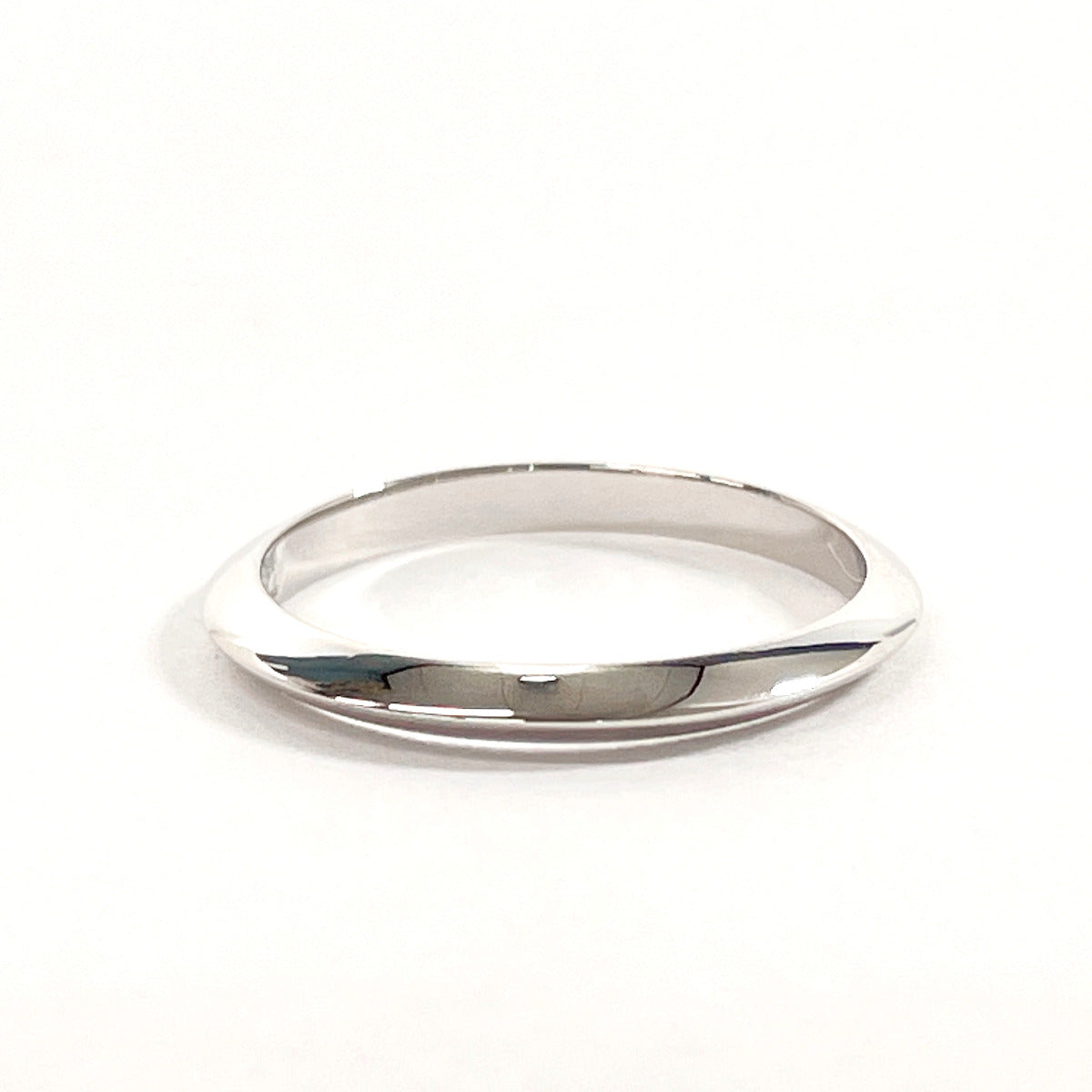 Tiffany & Co Knife Edge Band Ring Pt950