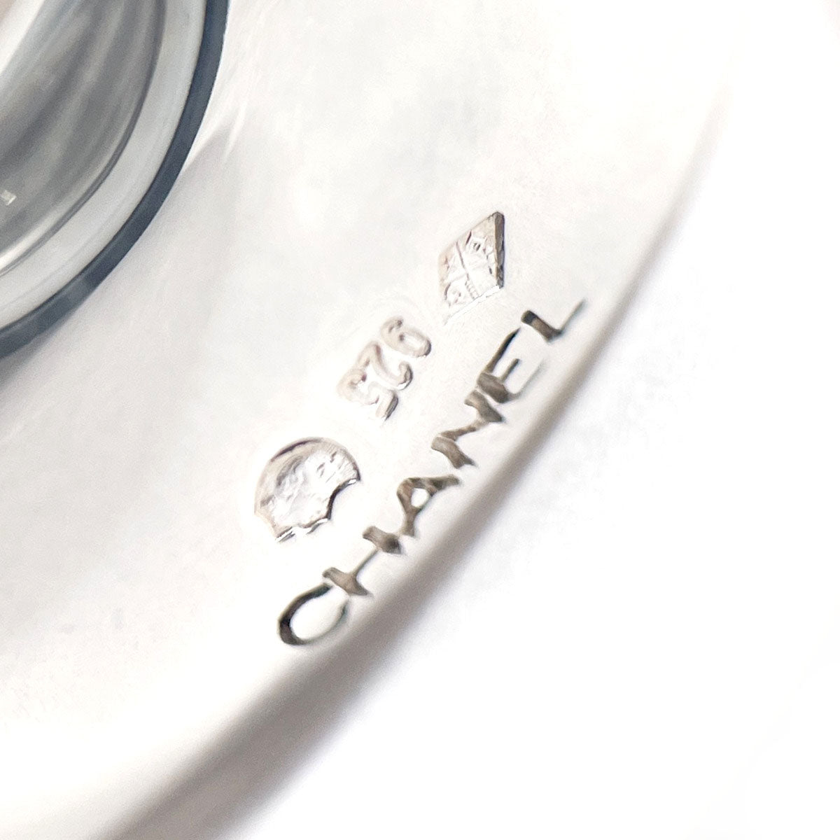 Chanel Silver 925 Logo Ring