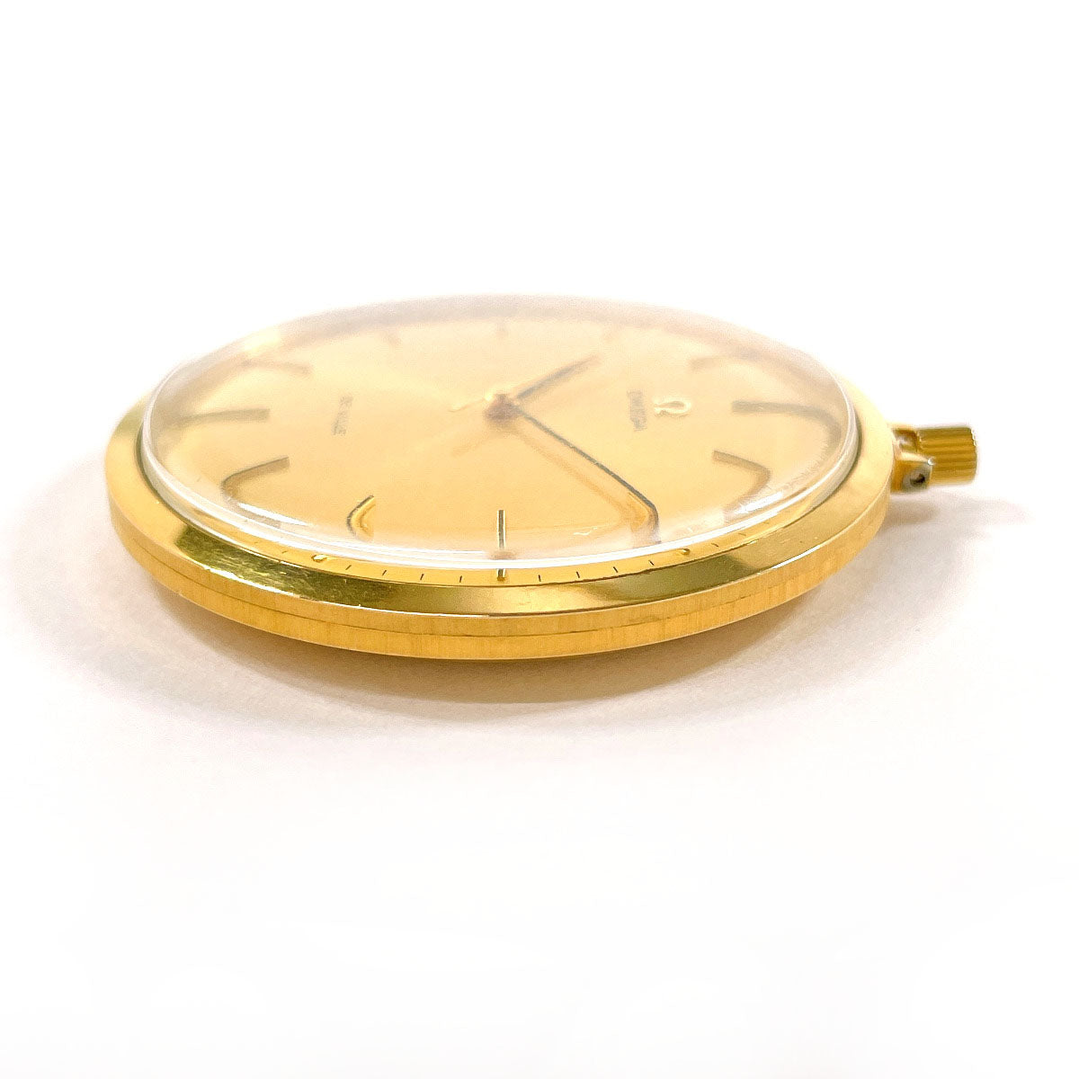 Omega De Ville Pocket Watch Stainless Steel Gold