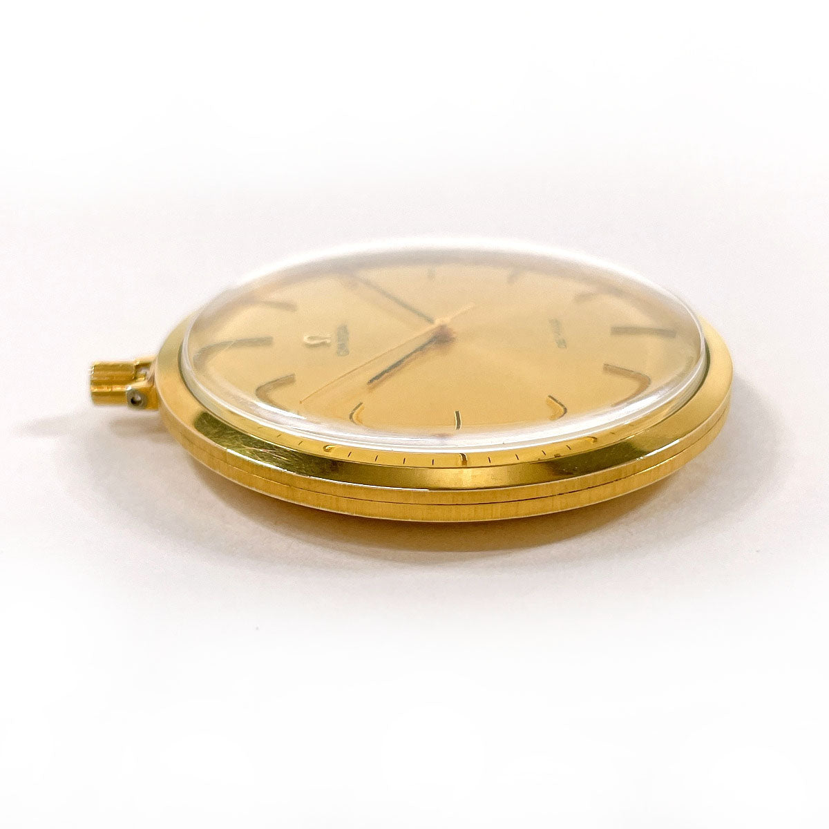 Omega De Ville Pocket Watch Stainless Steel Gold