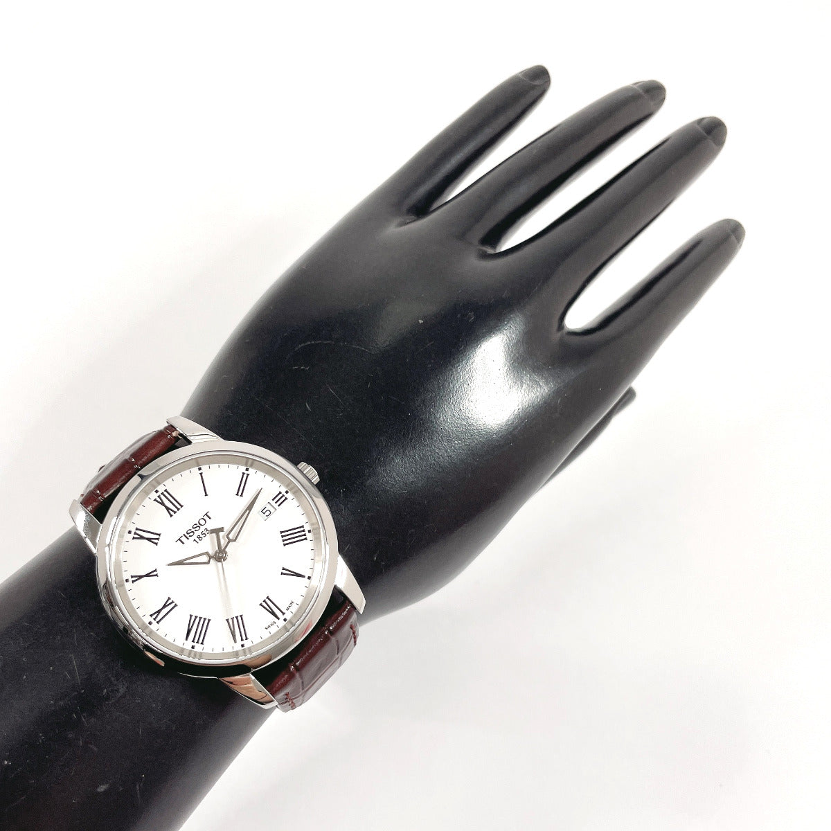 Tissot T033410B Stainless Steel Leather Quartz Watch